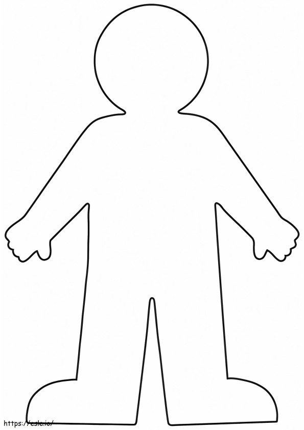 Person Outline coloring page