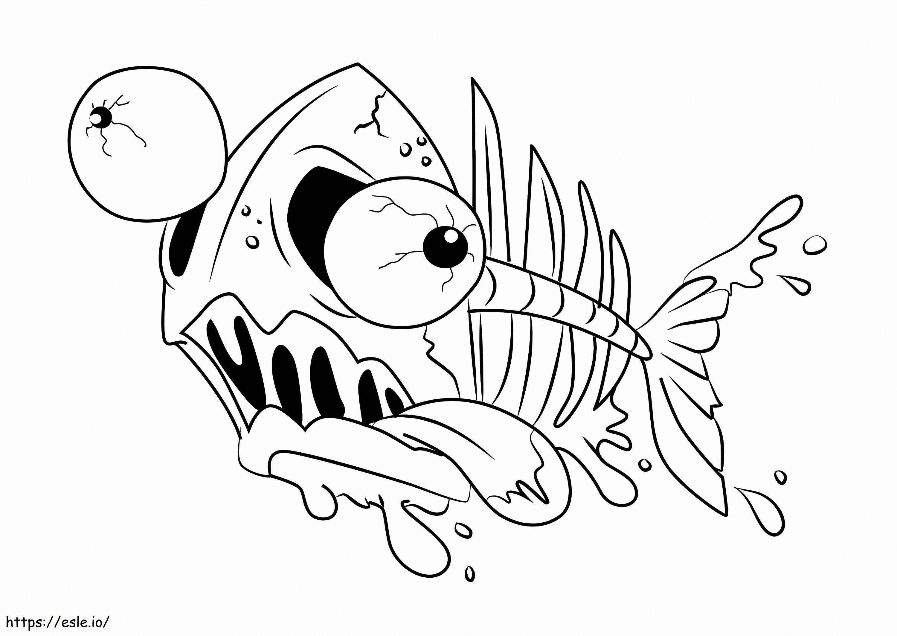Filleted Fish Ugglys Pet Shop coloring page