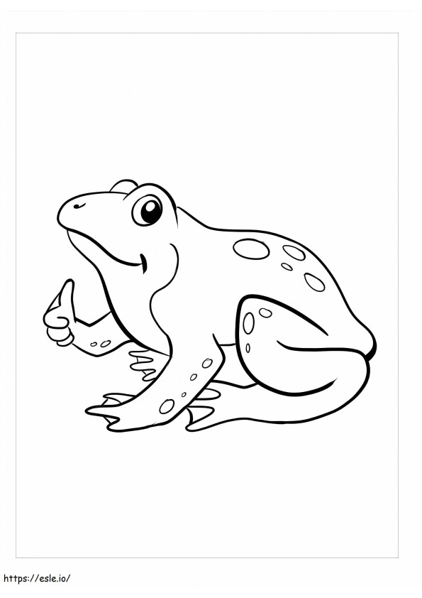 Like A Frog coloring page