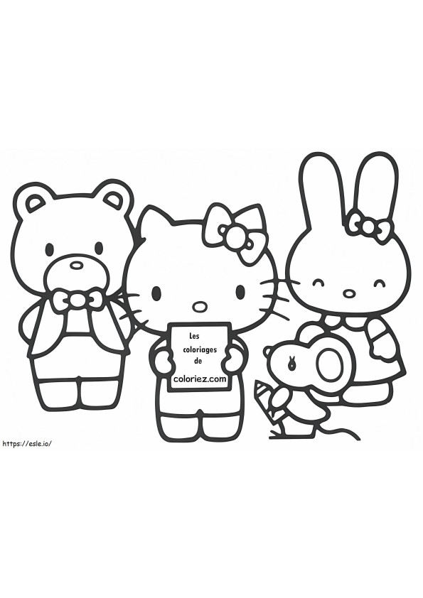 Dibujos de Hello Kitty para colorear para colorear