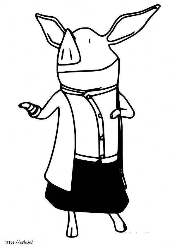 Ashley Pig 1 coloring page
