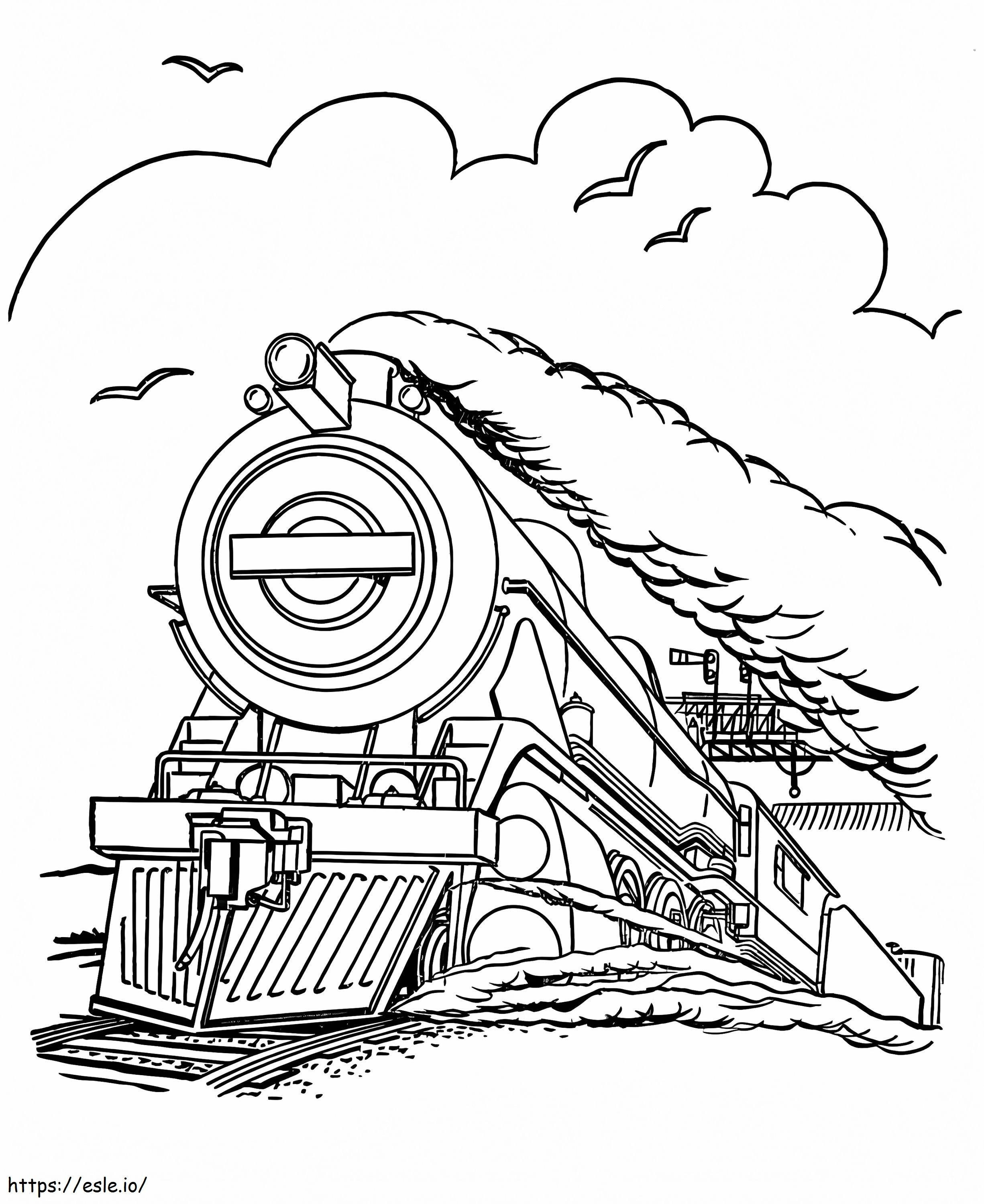 Train For Kids coloring page