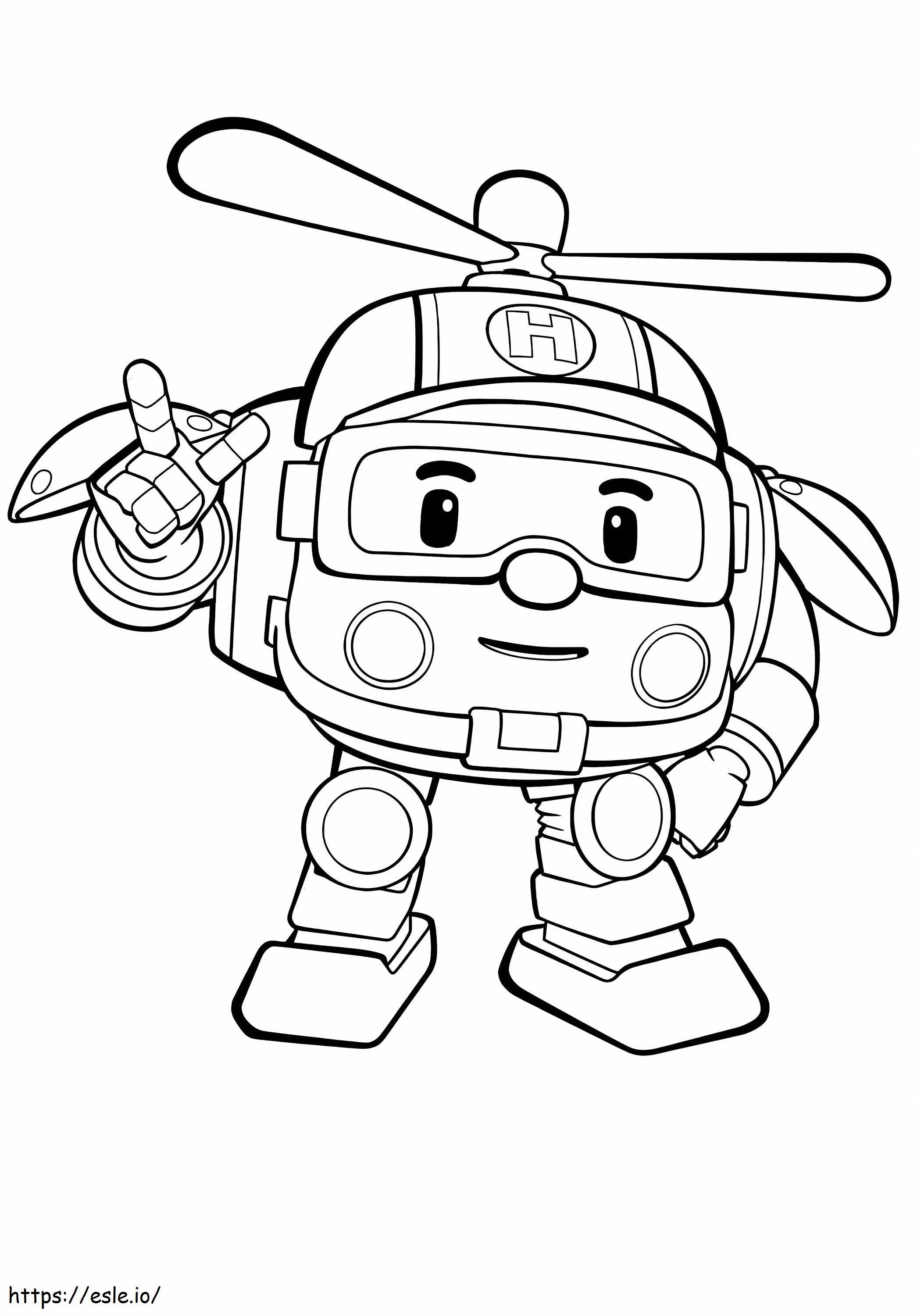 Helly From Robocar Poli coloring page