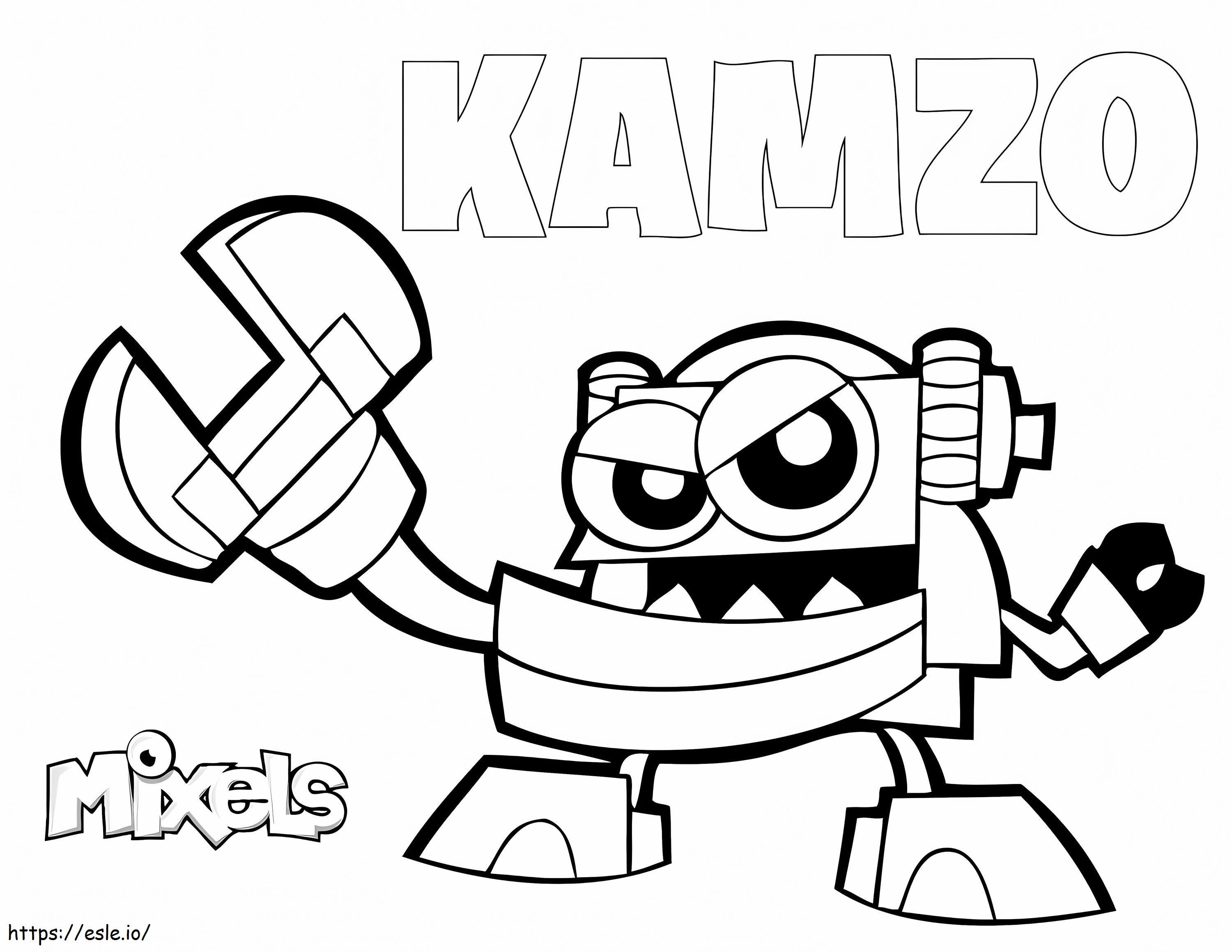 Mixels Kamzo coloring page