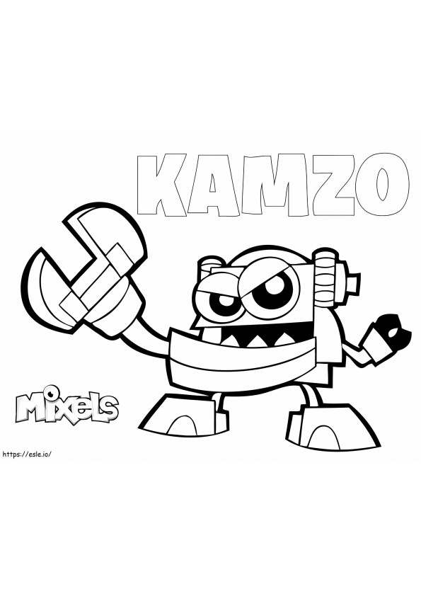  Mixels Kamzo kleurplaat