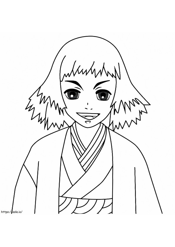 Susamaru From Demon Slayer coloring page