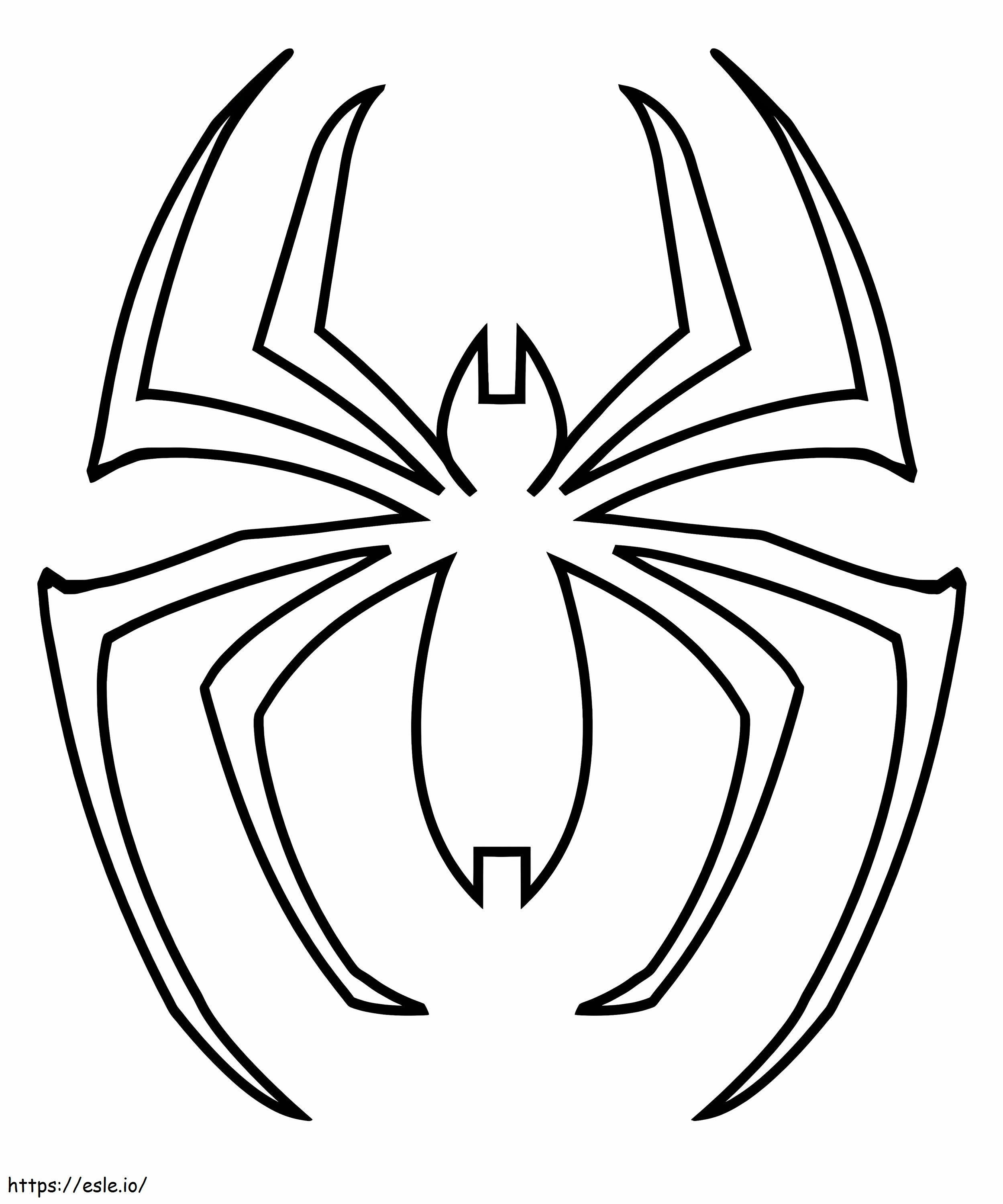 Logo dell'Uomo Ragno da colorare
