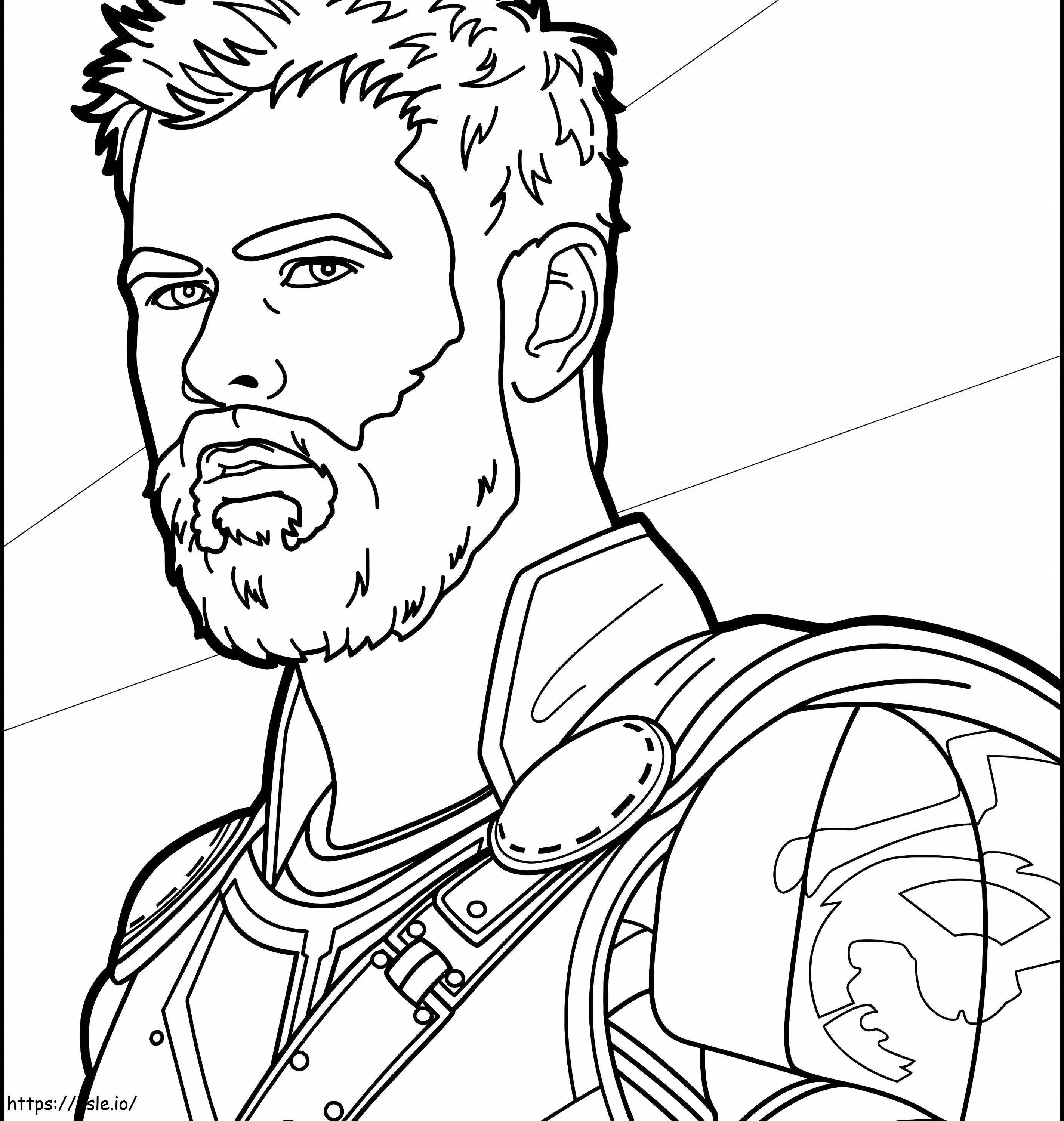 Cartoon Avengers Thor coloring page