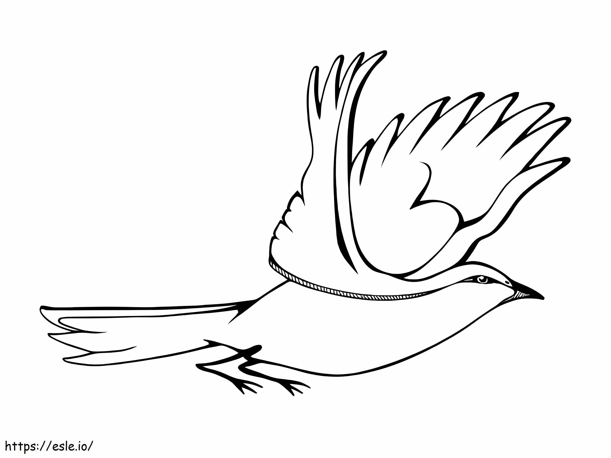 Burung Bulbul Terbang Gambar Mewarnai