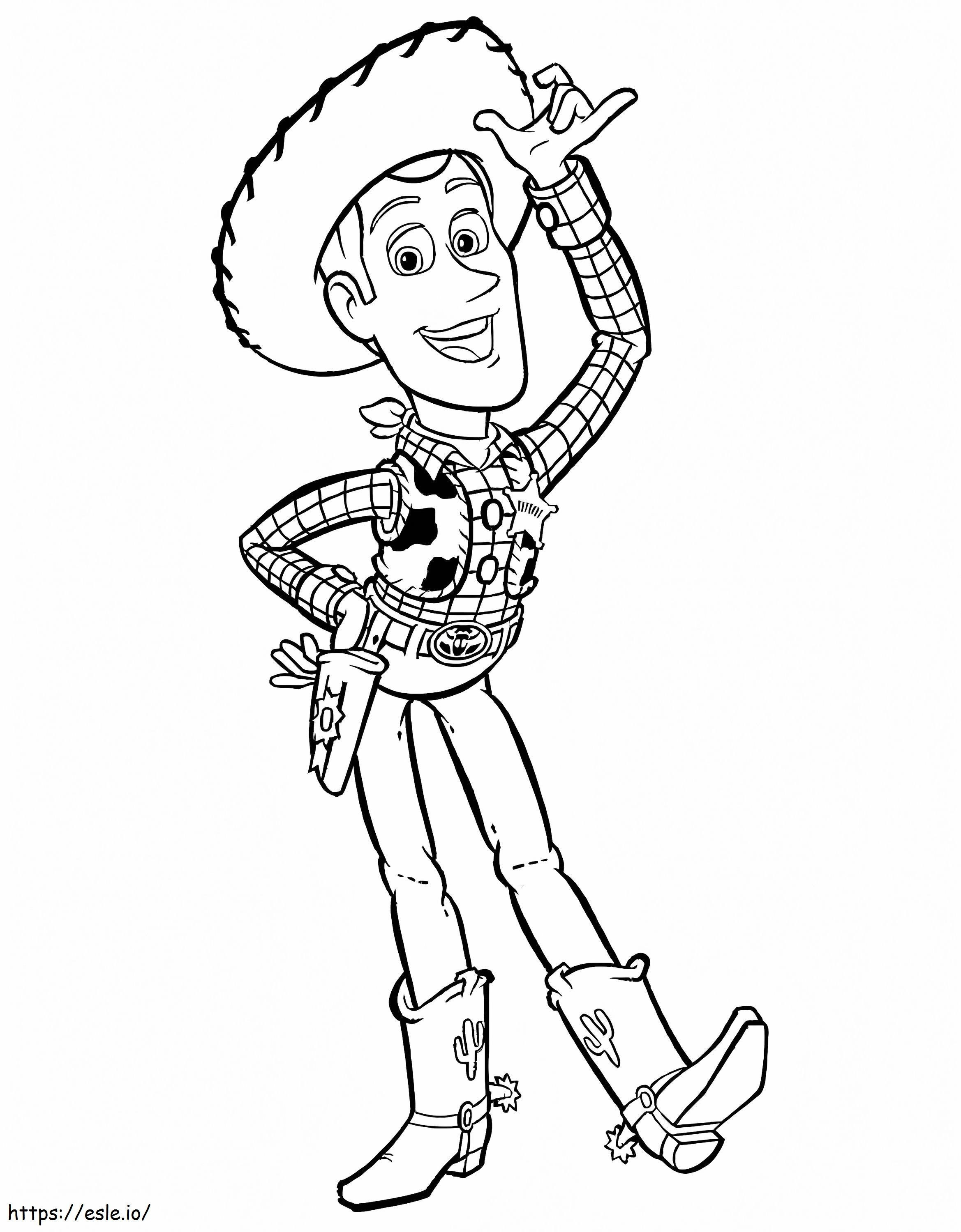 Woody yang menyenangkan Gambar Mewarnai