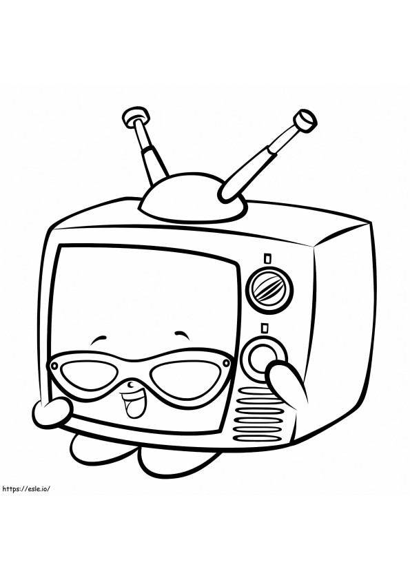 Teen TV Shopkins coloring page