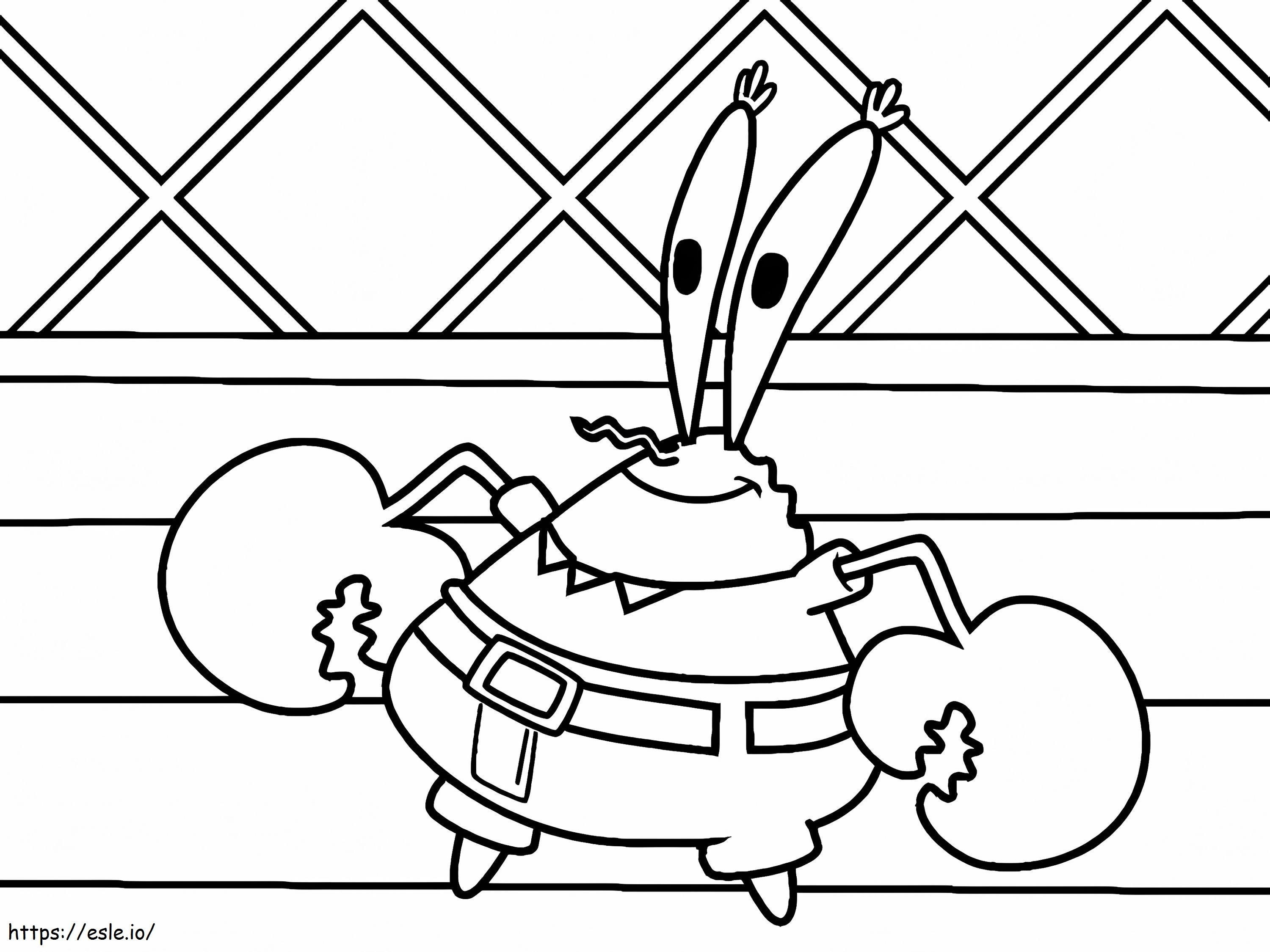 Good Mr. Krabs coloring page