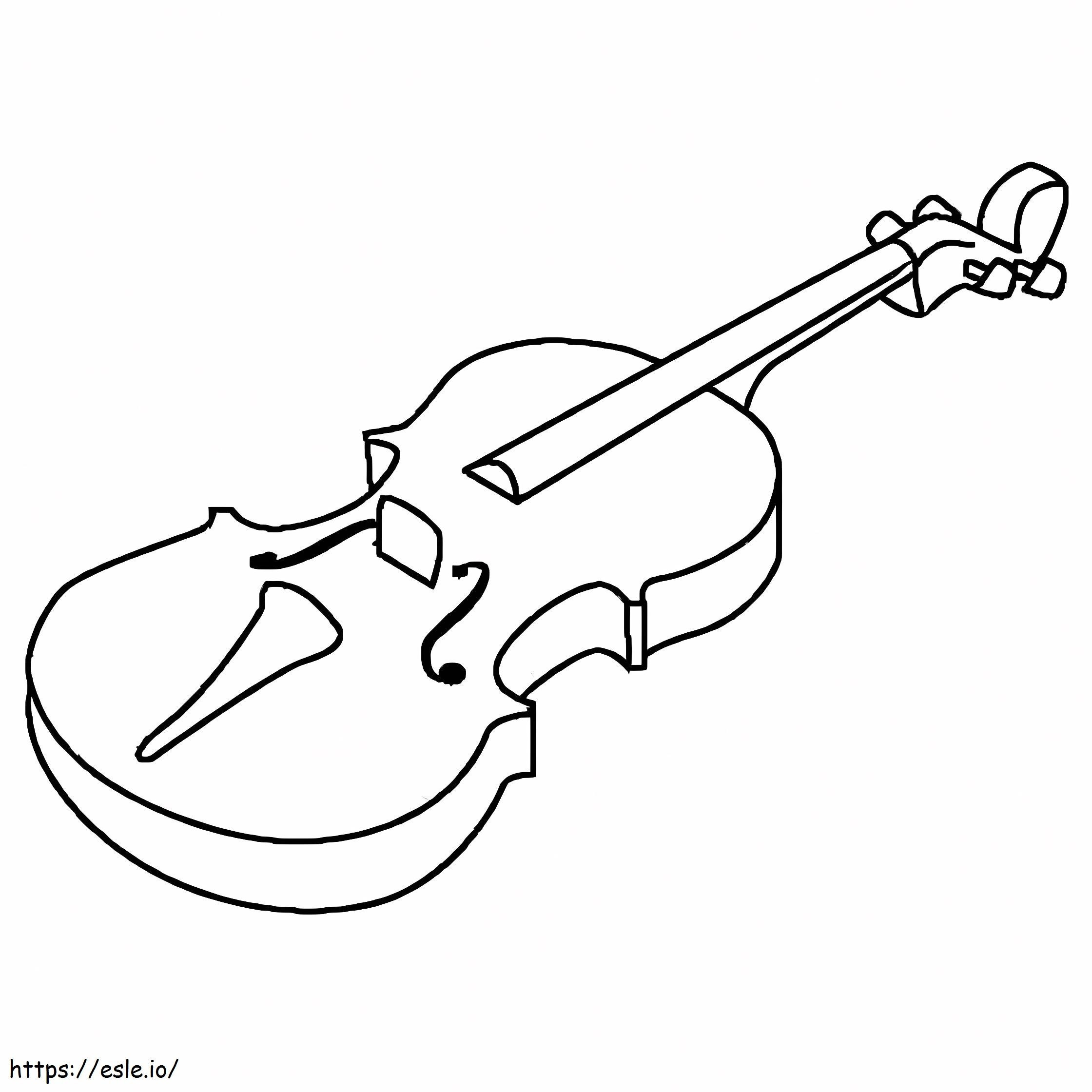 Amazing Violin coloring page
