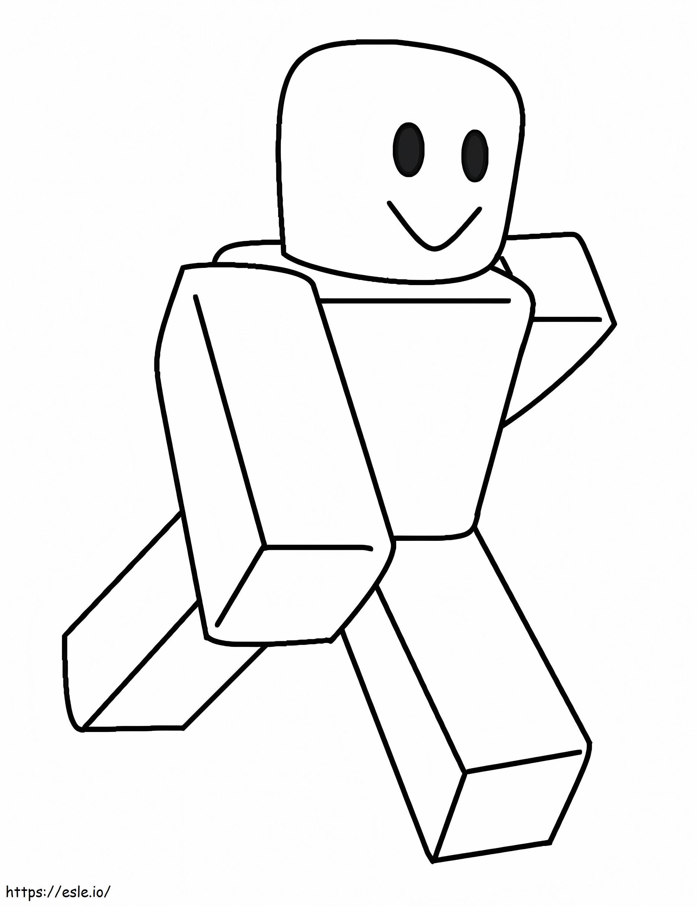Easy Roblox coloring page