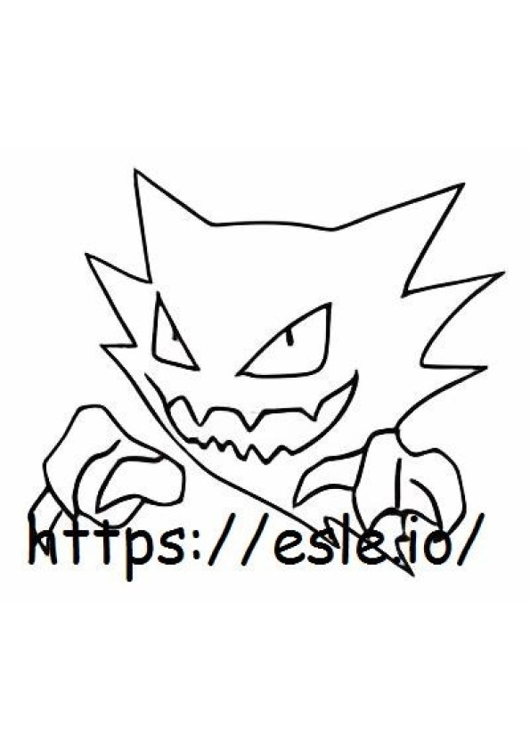 Haunter coloring page