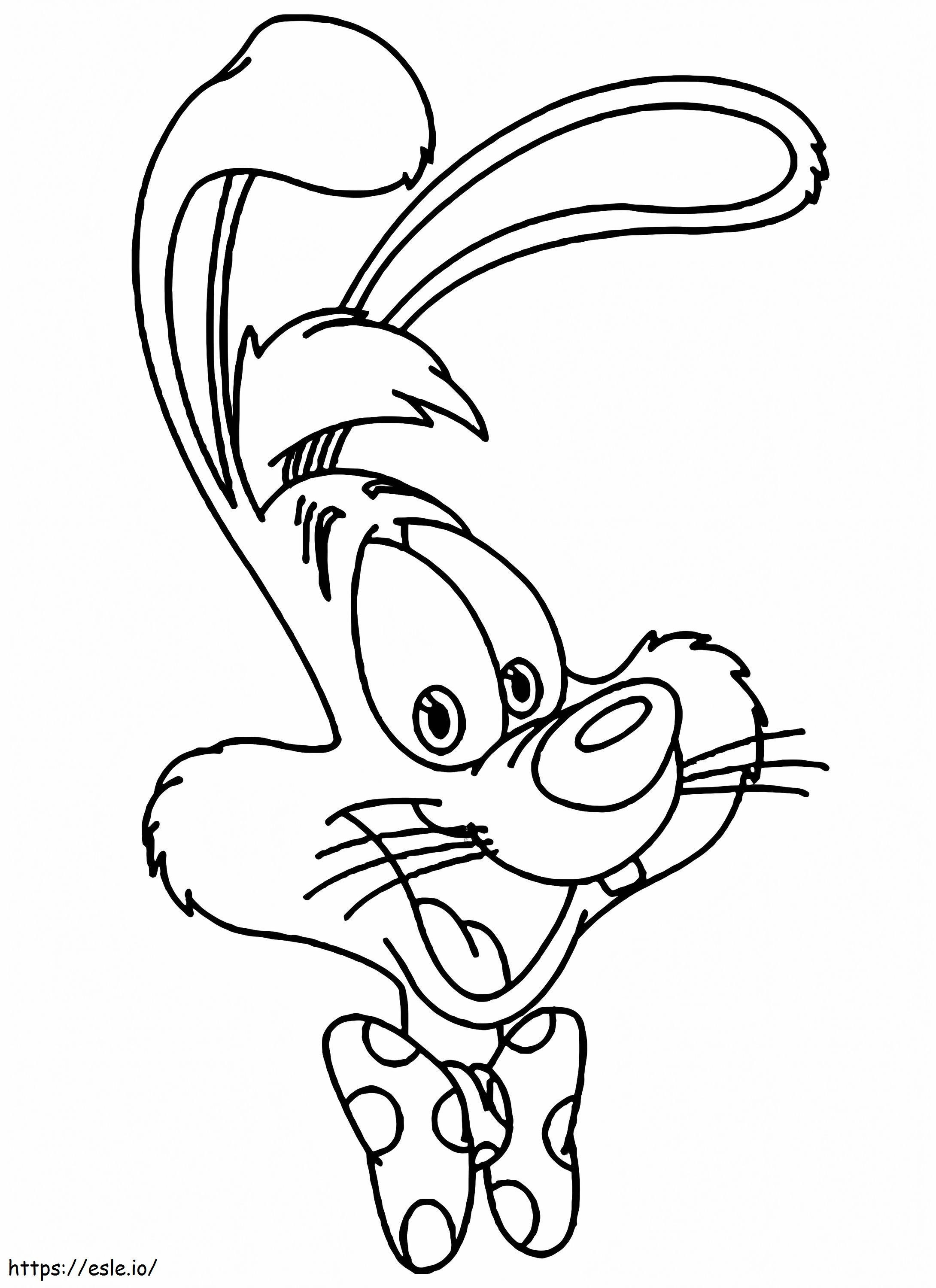 Roger Rabbit-gezicht kleurplaat kleurplaat