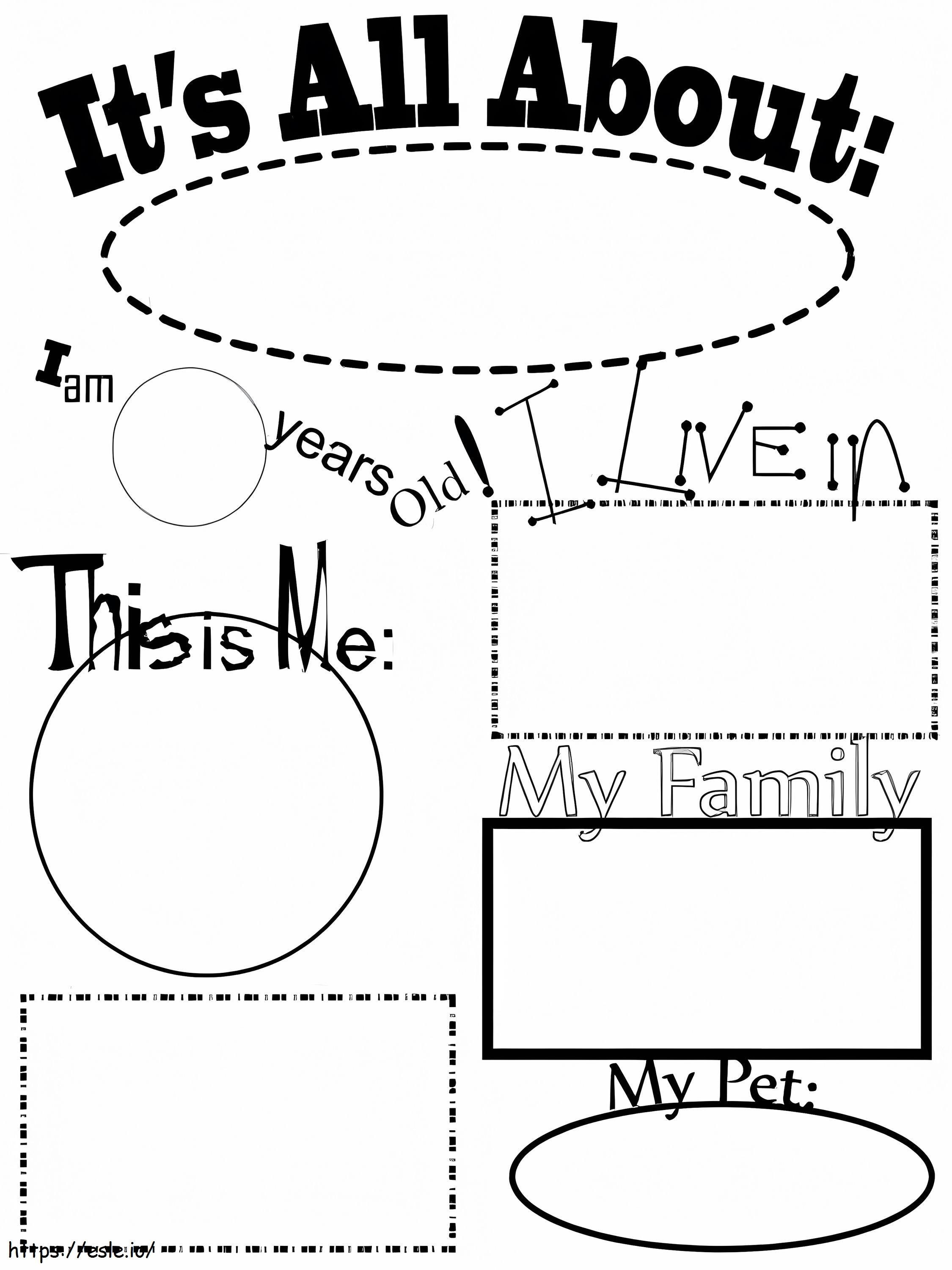 All About Me 2 coloring page