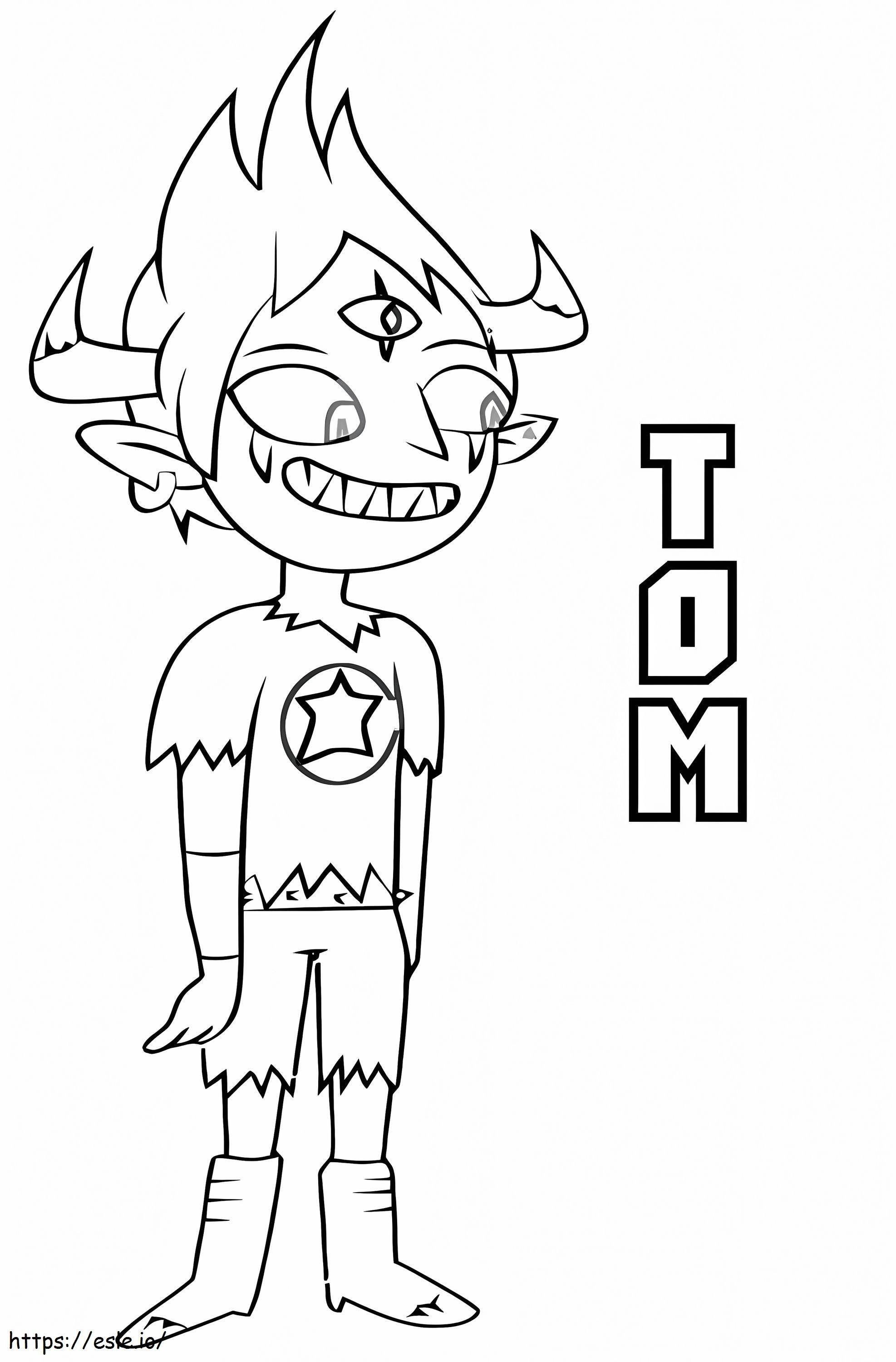 Tom Luctor Smiling coloring page