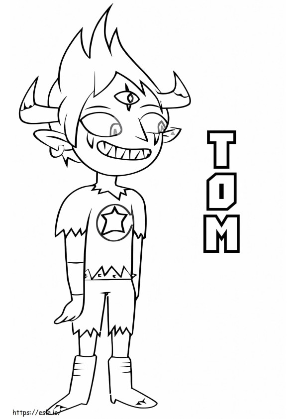 Tom Luctor sorrindo para colorir
