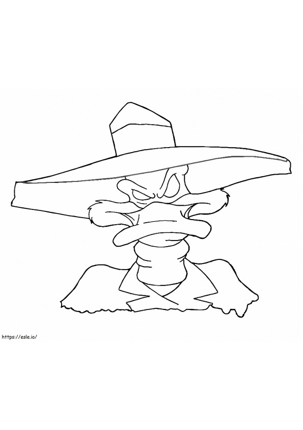 Darkwing Duck To Color coloring page