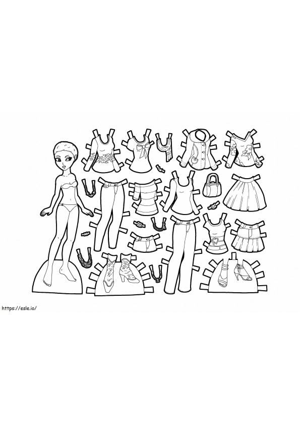 Paper Dolls 27 coloring page