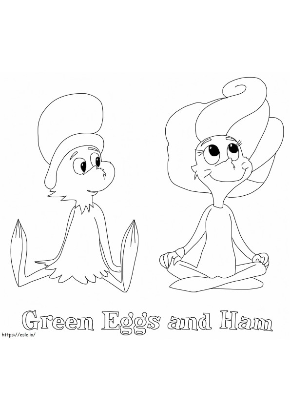 Green Eggs And Ham 4 coloring page