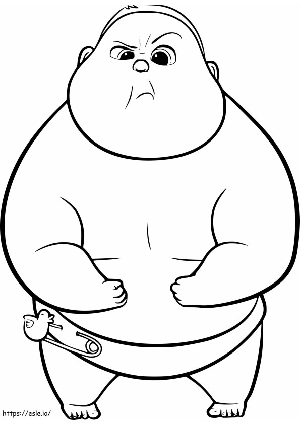 Big Fat Baby coloring page