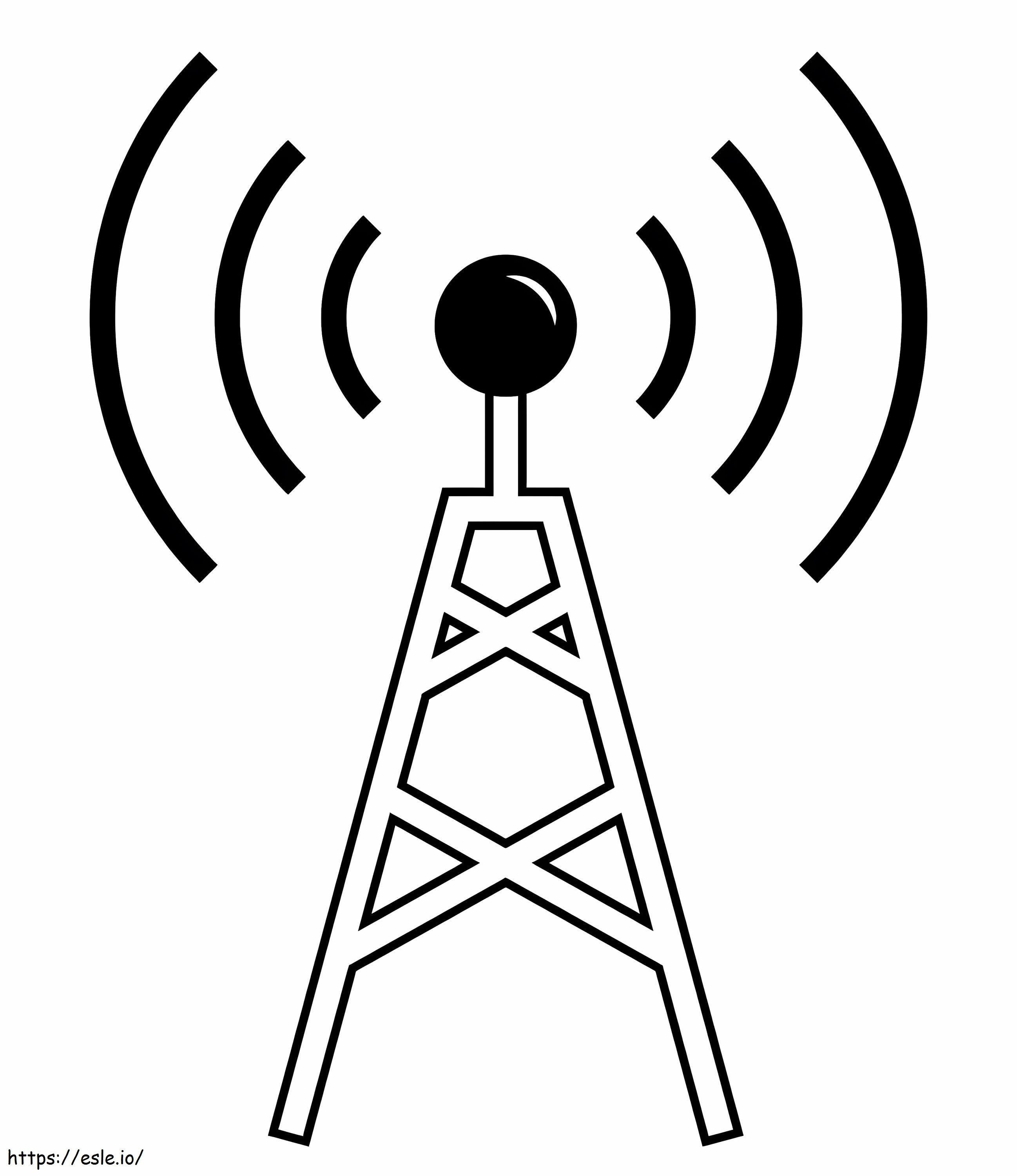 Radio Tower coloring page