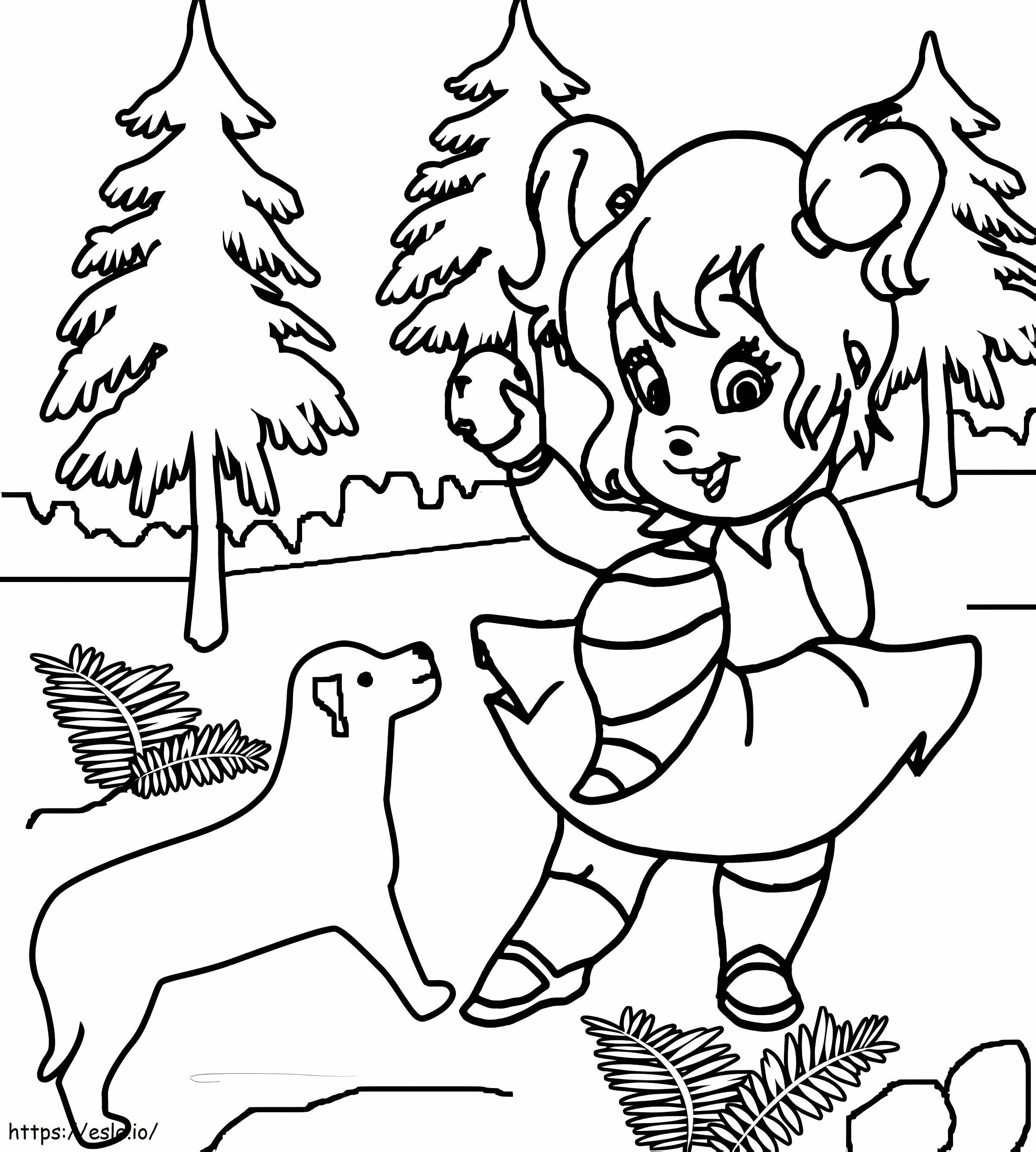 Cute Eleanor coloring page