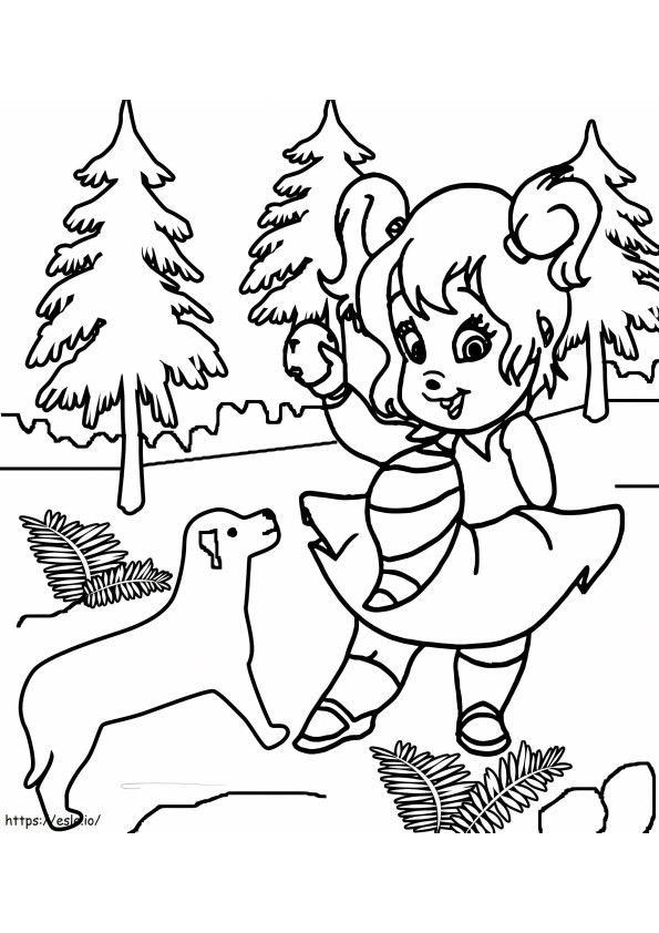Cute Eleanor coloring page