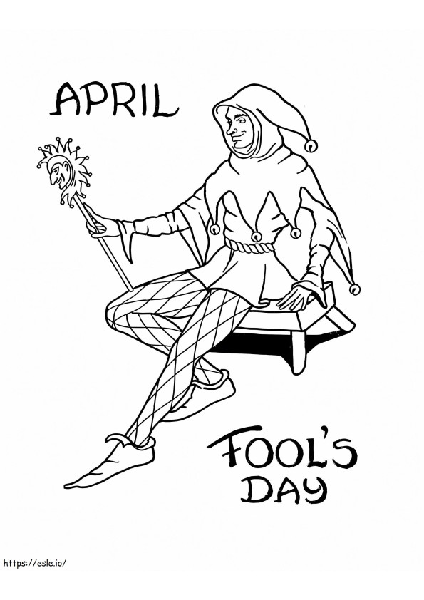 April Fools Day 2 coloring page
