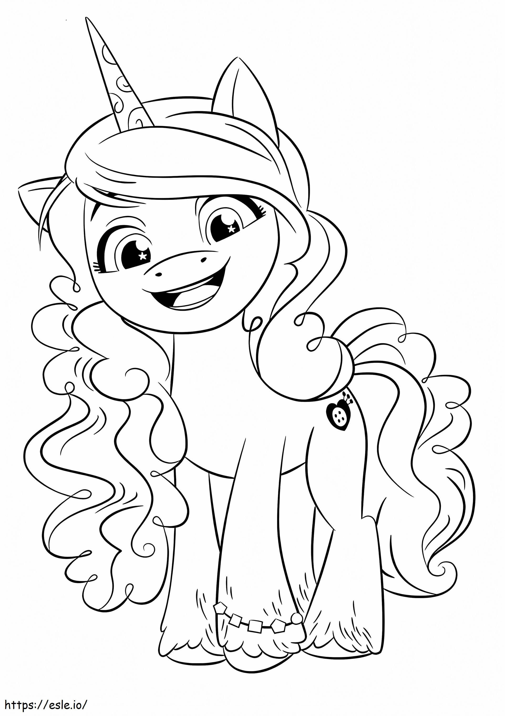 Adorable Izzy Moonbow coloring page