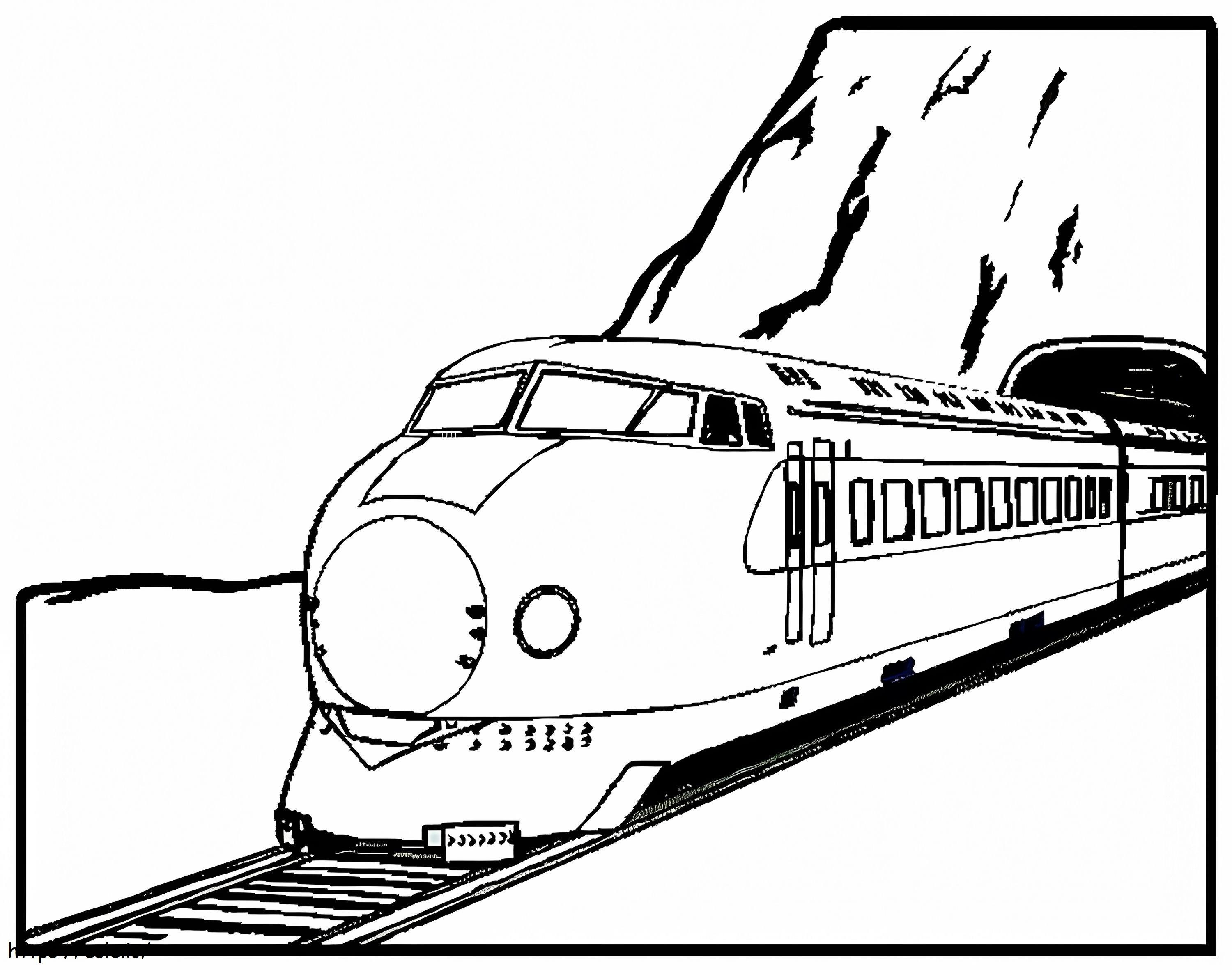 Train 6 coloring page