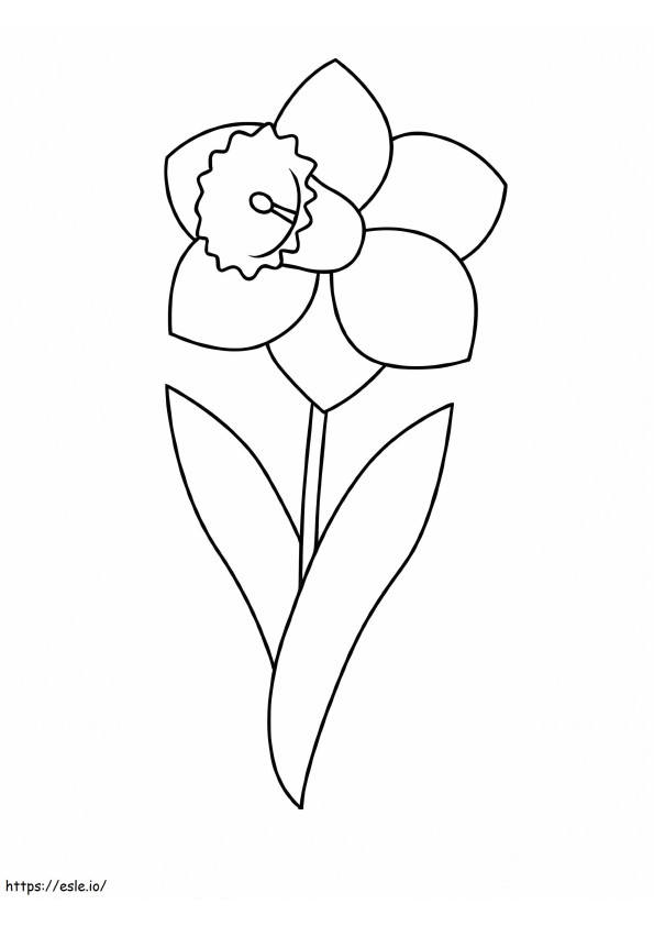 Large Daffodils coloring page