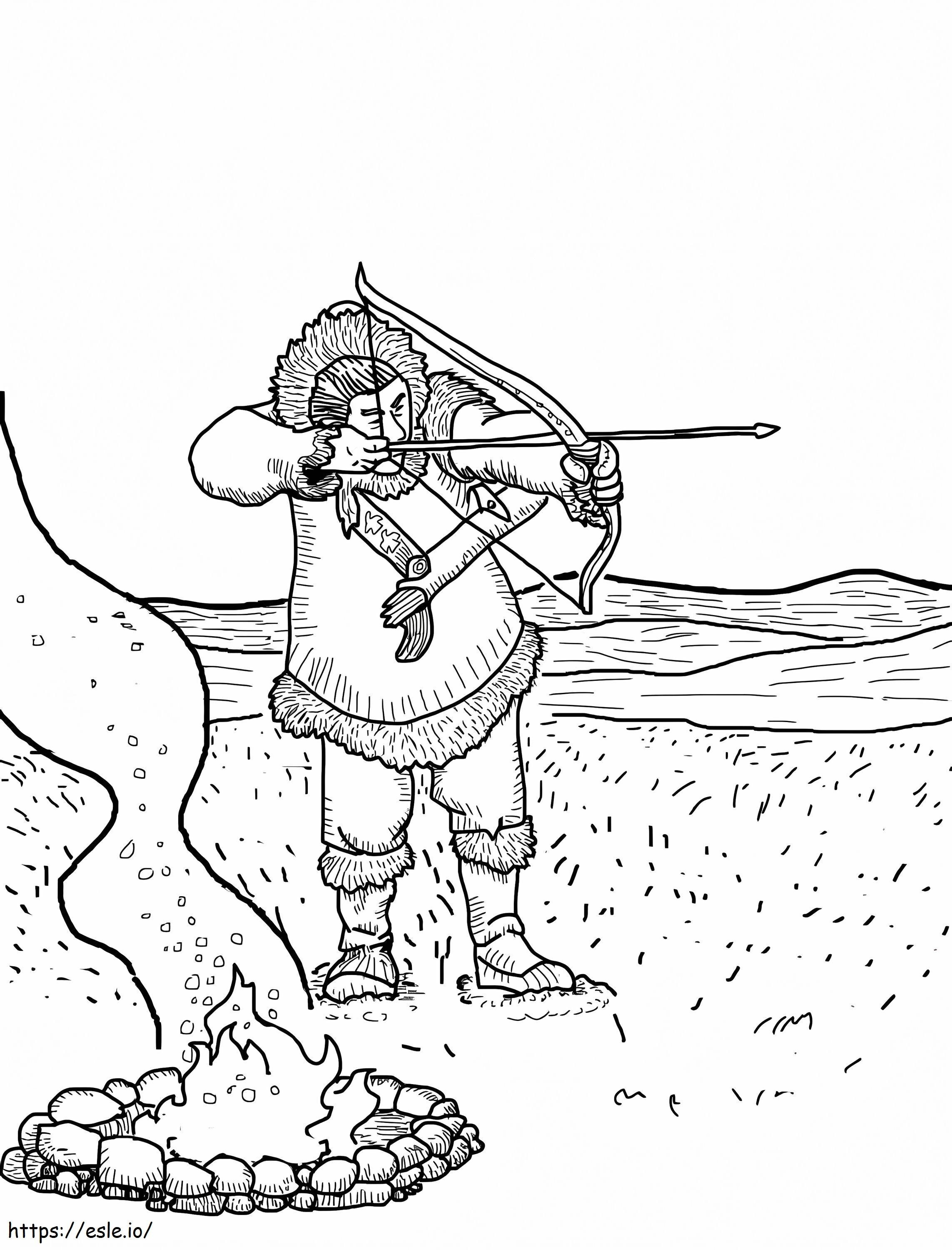 Hunting 5 coloring page