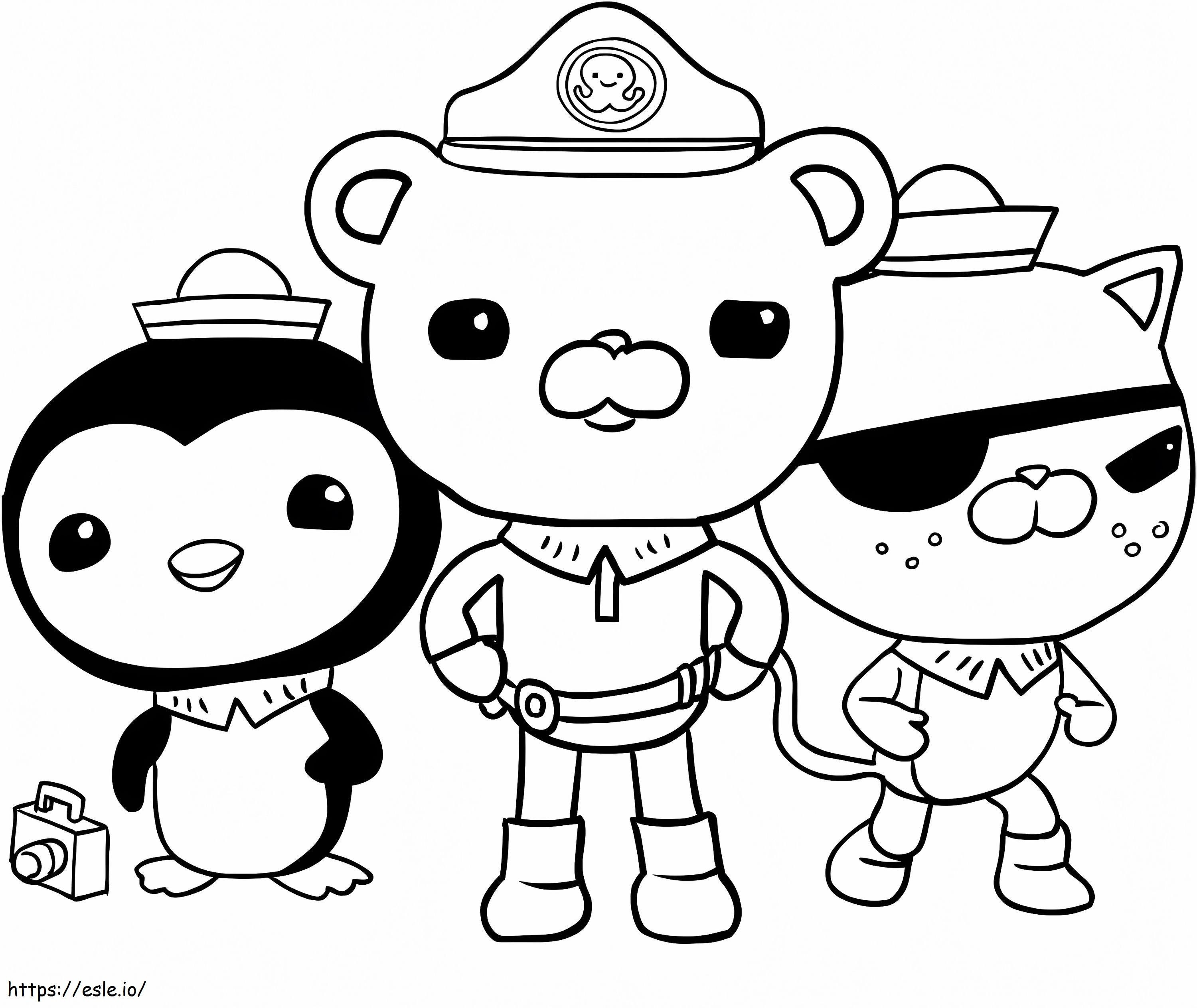 Kawazii And Friend Smiling coloring page