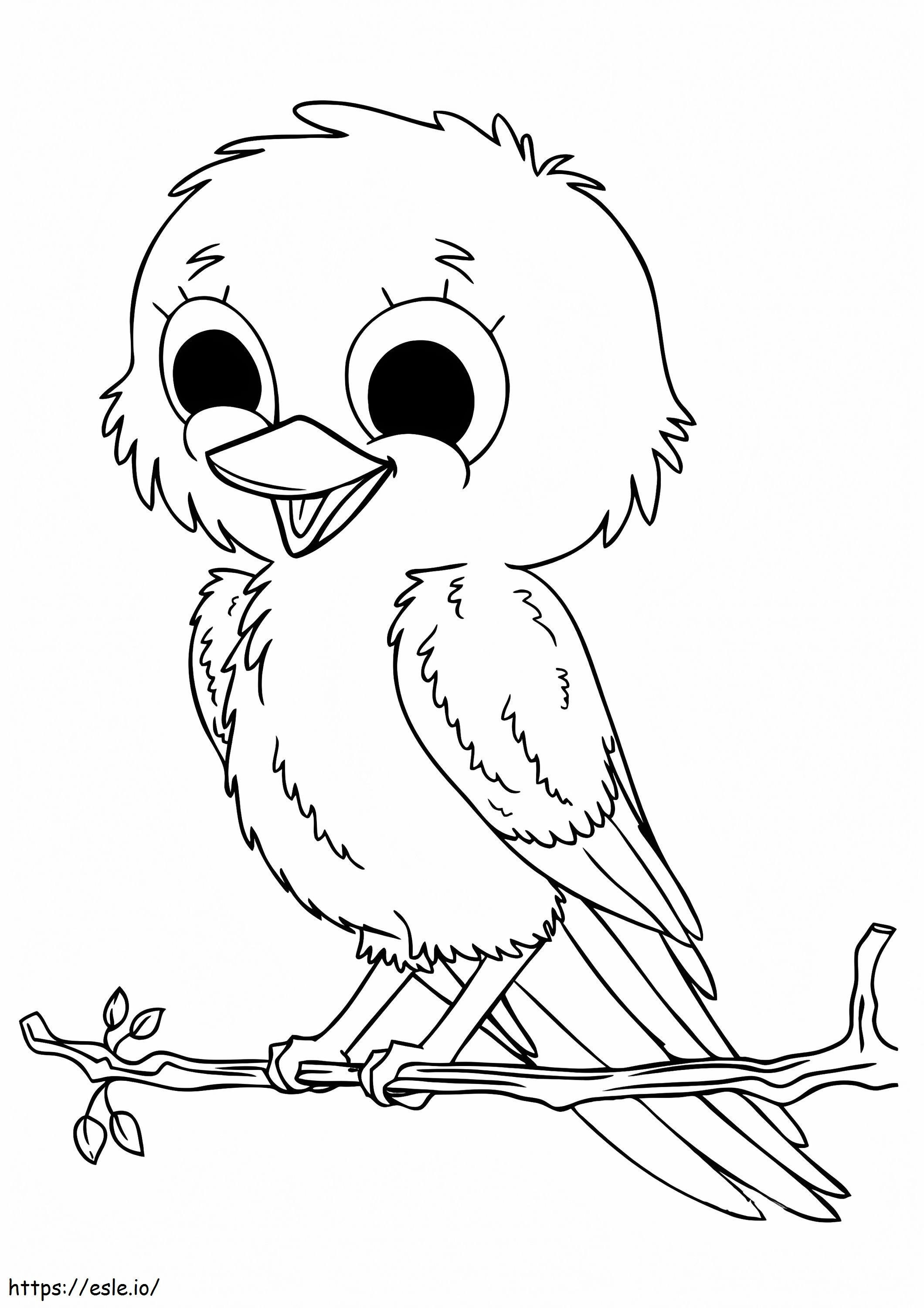 The Canary A4 coloring page