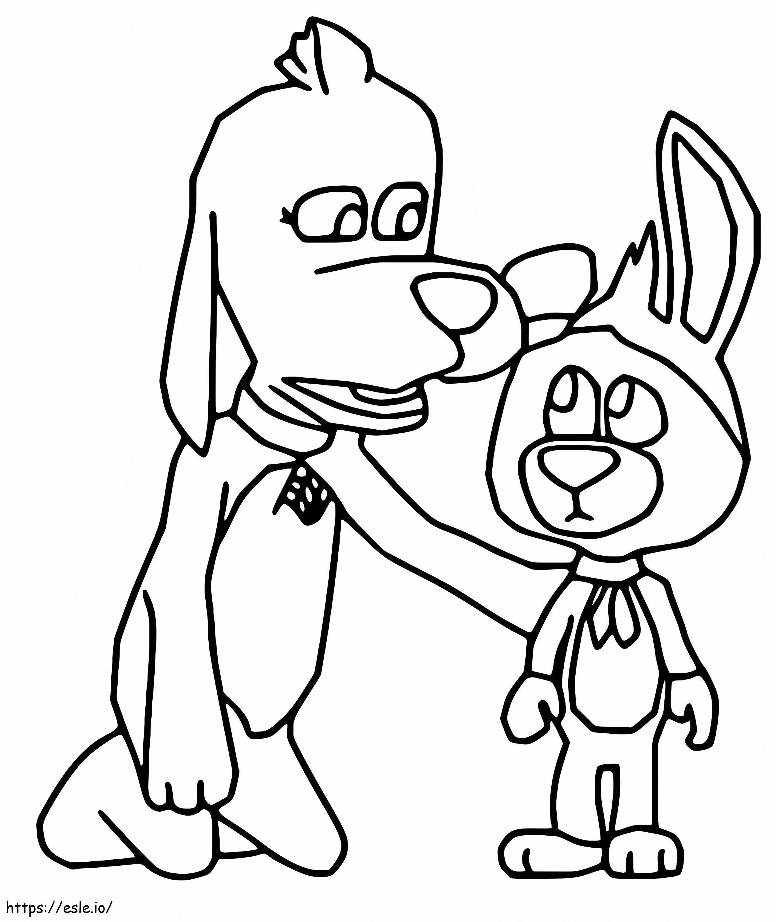 Scooch Pooch And Tag Barker coloring page