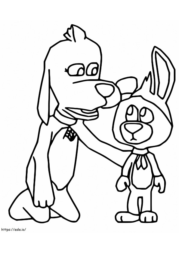 Scooch Pooch And Tag Barker coloring page
