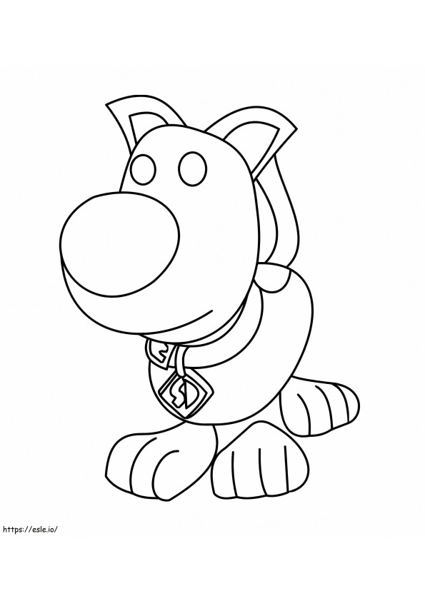 Scooby Doo Adopt Me coloring page