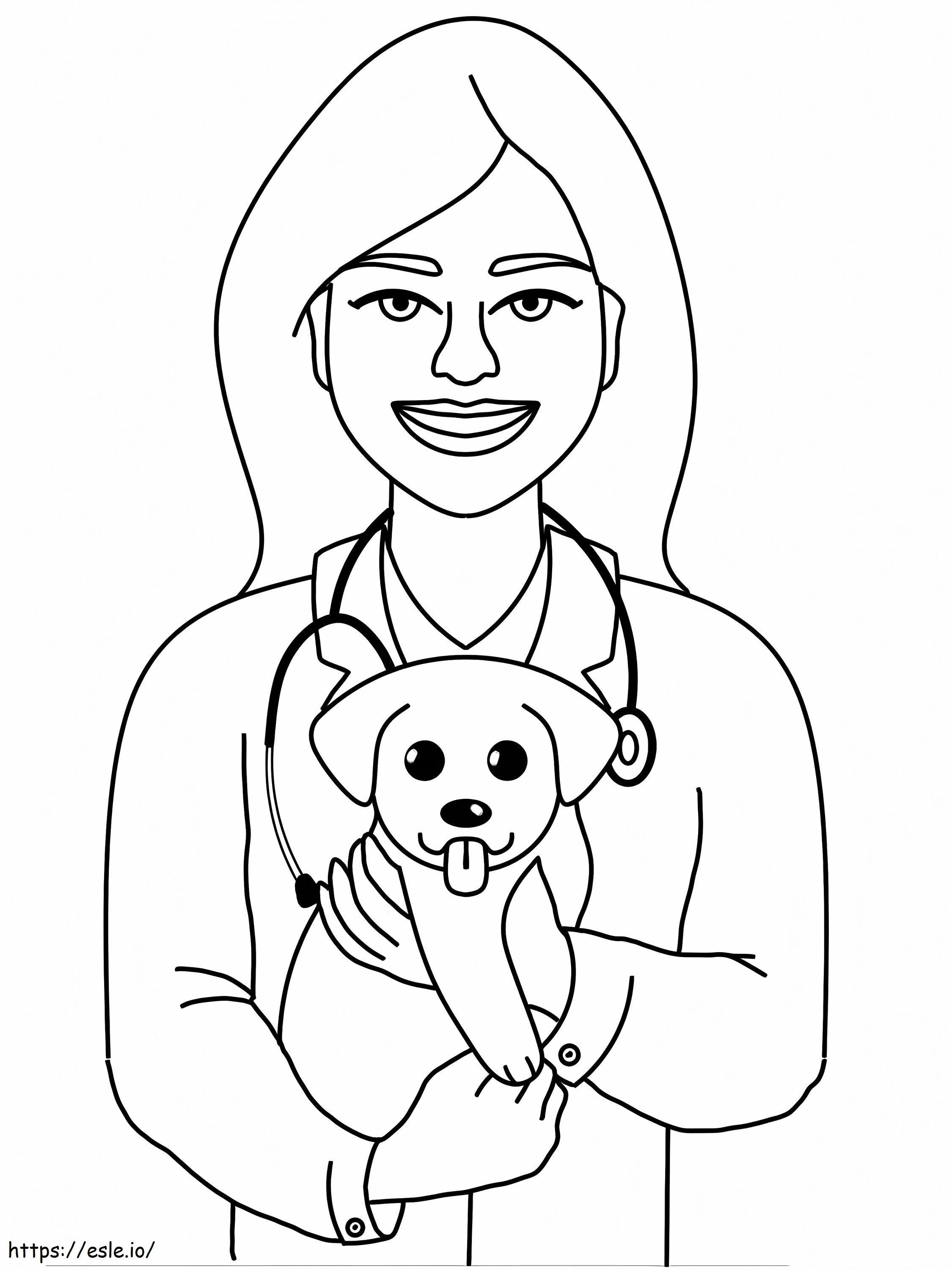 Printable Vet coloring page