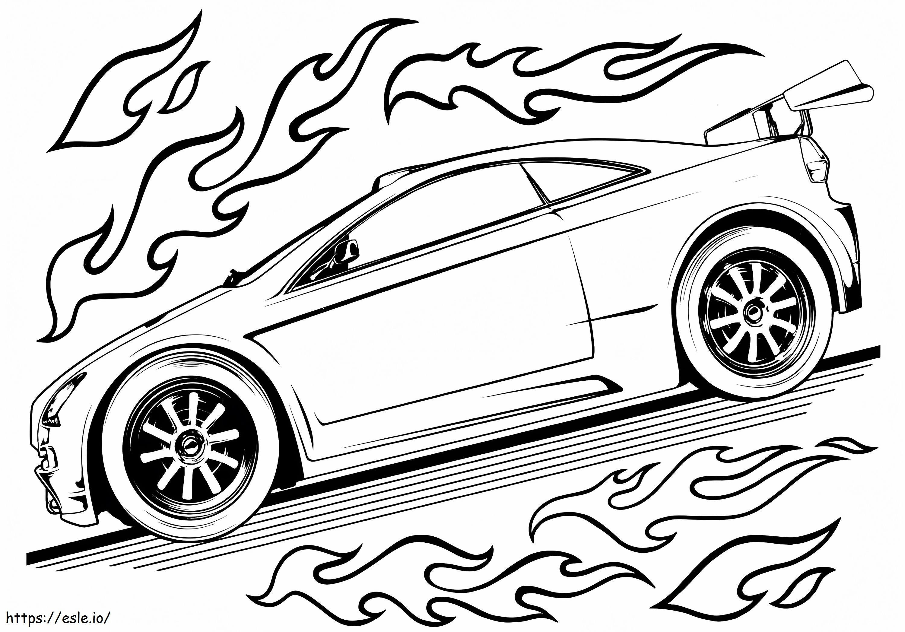 Hot Wheels 12 coloring page