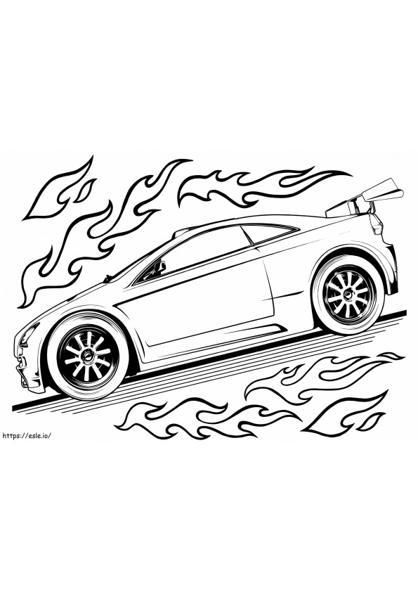Hot Wheels 12 coloring page