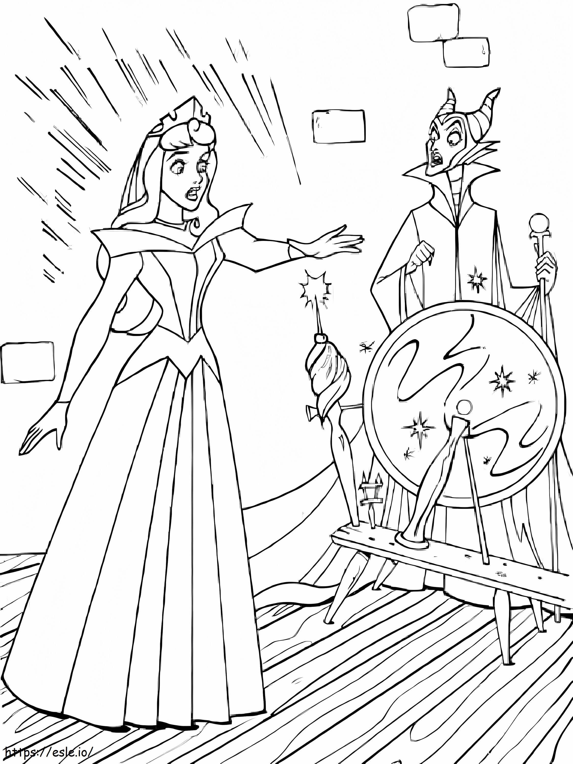 sleeping beauty dragon coloring page