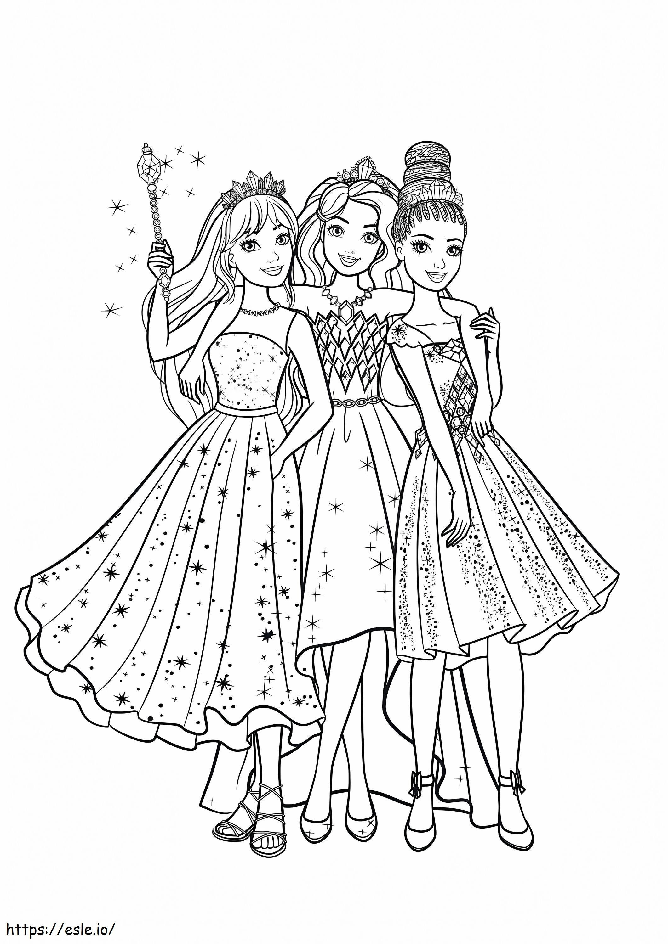 Princess In The Kingdom Of Glitter 724X1024 coloring page