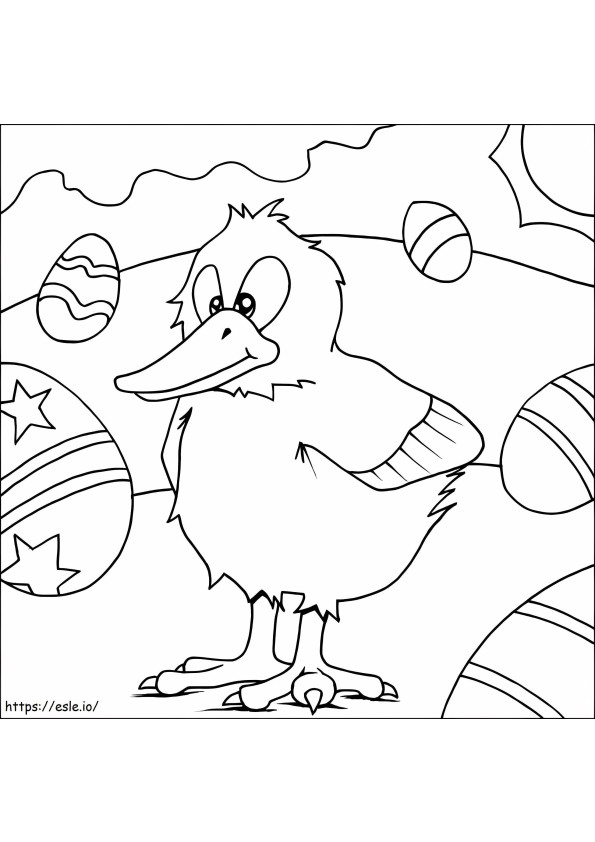 Easter Chick 5 coloring page
