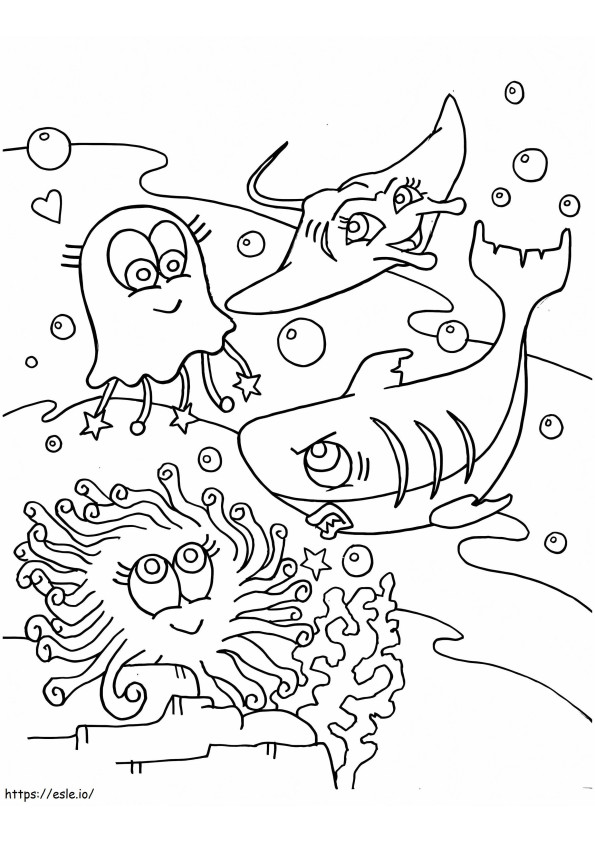 Ocean Life coloring page