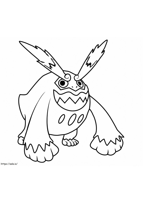 Coloriage Image Pokémon HQ Darmanitan à imprimer dessin