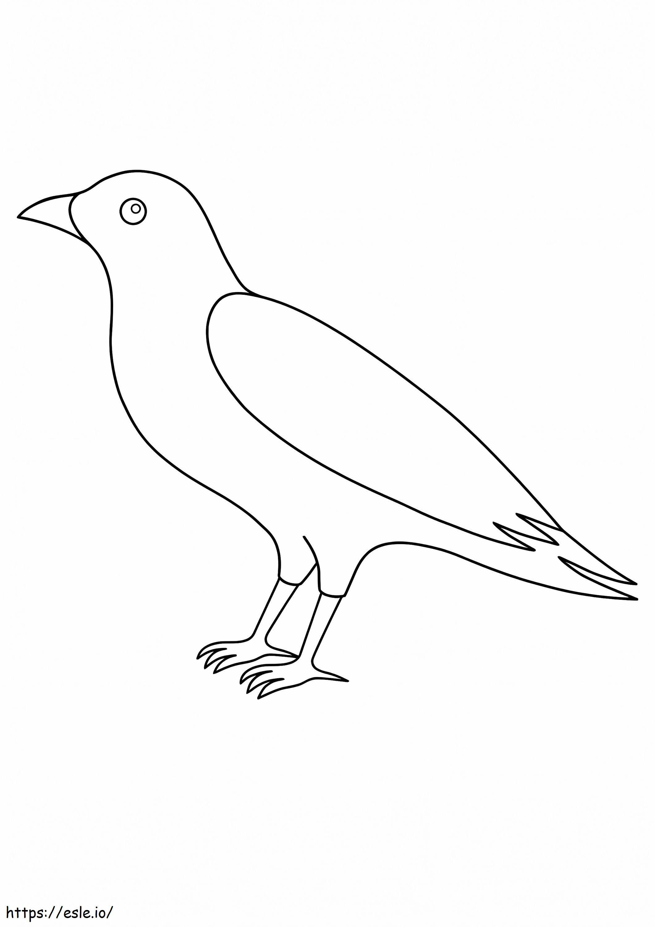 Awesome Raven coloring page