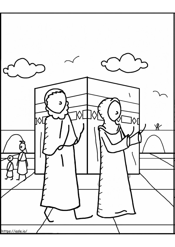 Let’S Go On The Hajj coloring page